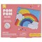 Little Yellow Bicycle: Rainbow Pom Pom Art Kit - DIY Craft Project, Make an 8x10" Colorful Picture With Pom Poms, Create Fun Fuzzy Art, Kids 5+